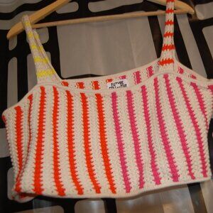 Future Collective Cropped Crochet Tank